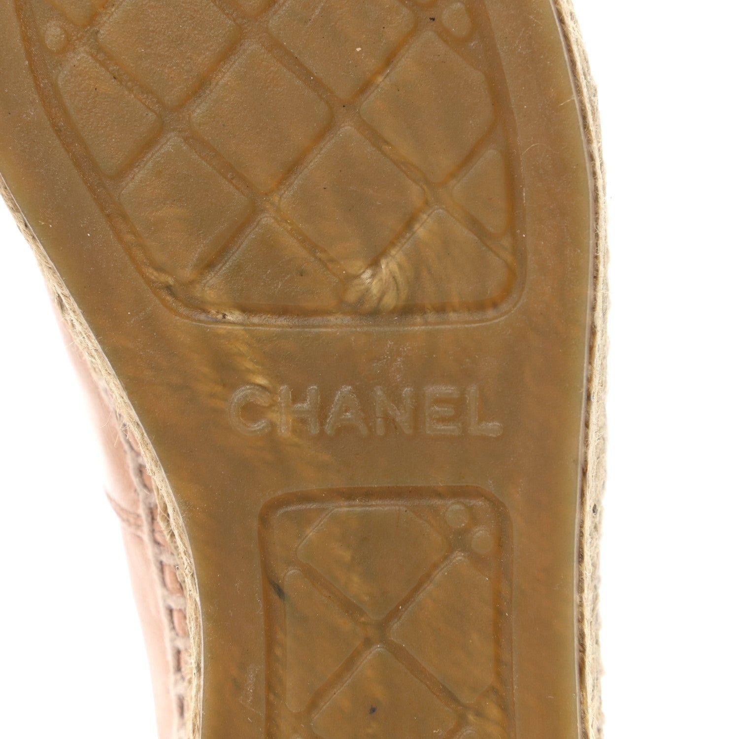 Chanel Lambskin CC Espadrilles 36 Nude 6 of 9