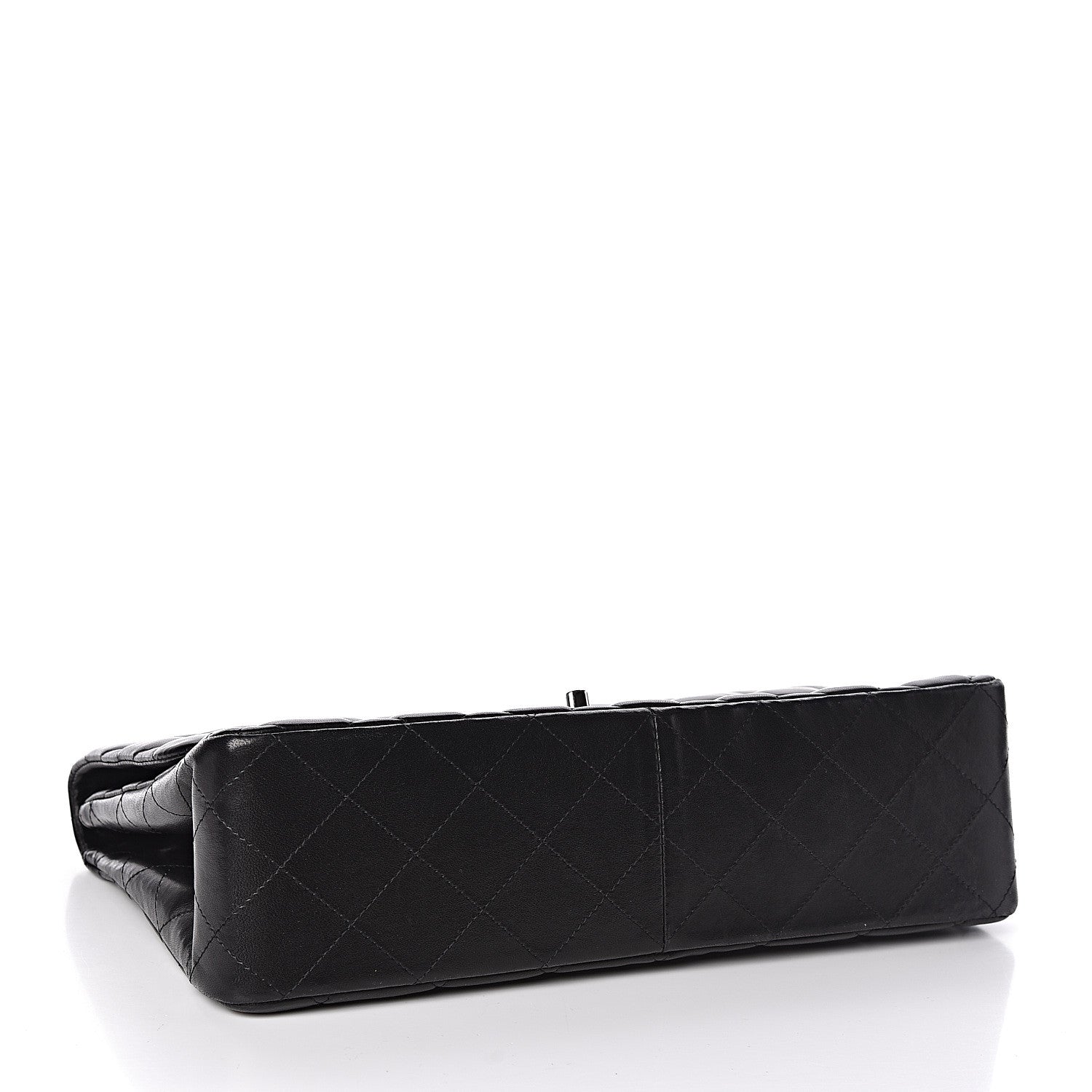 Chanel Lambskin Quilted Jumbo Single Flap Black 4 of 10