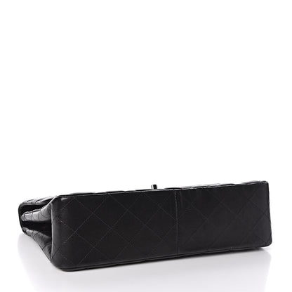 Chanel Lambskin Quilted Jumbo Single Flap Black 4 of 10