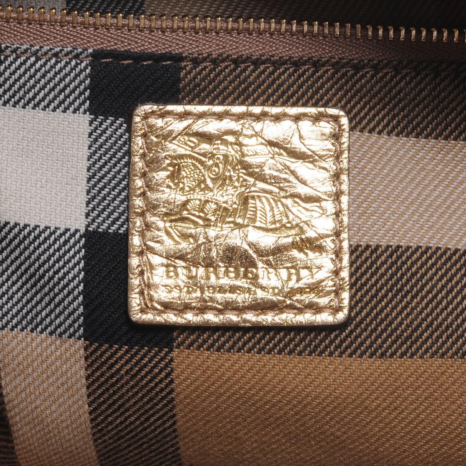 Burberry Leather Ashbury Gold 6 of 8