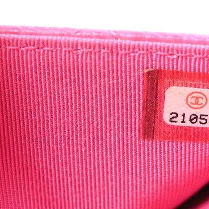 Chanel Caviar Quilted Wallet on Chain WOC Pink 7 of 10