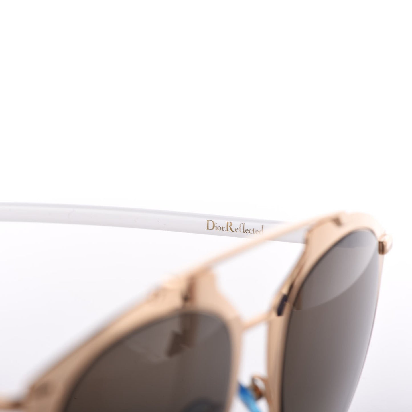 Reflected Sunglasses Rose Gold White