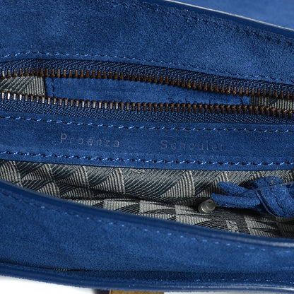 Proenza Schouler Suede Fringed PS1 Crossbody Pouch Cadet Blue 7 of 15