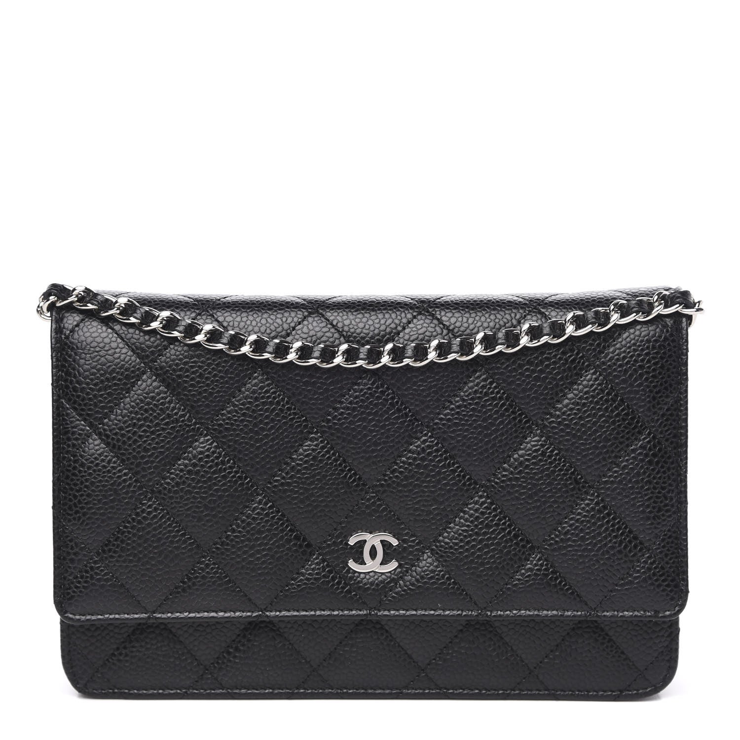 Chanel Caviar Quilted Wallet On Chain WOC Black 1 of 11