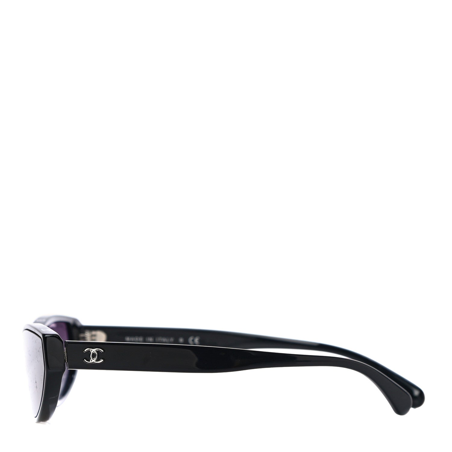 Chanel Acetate Oval Sunglasses 5415 Black 3 of 8