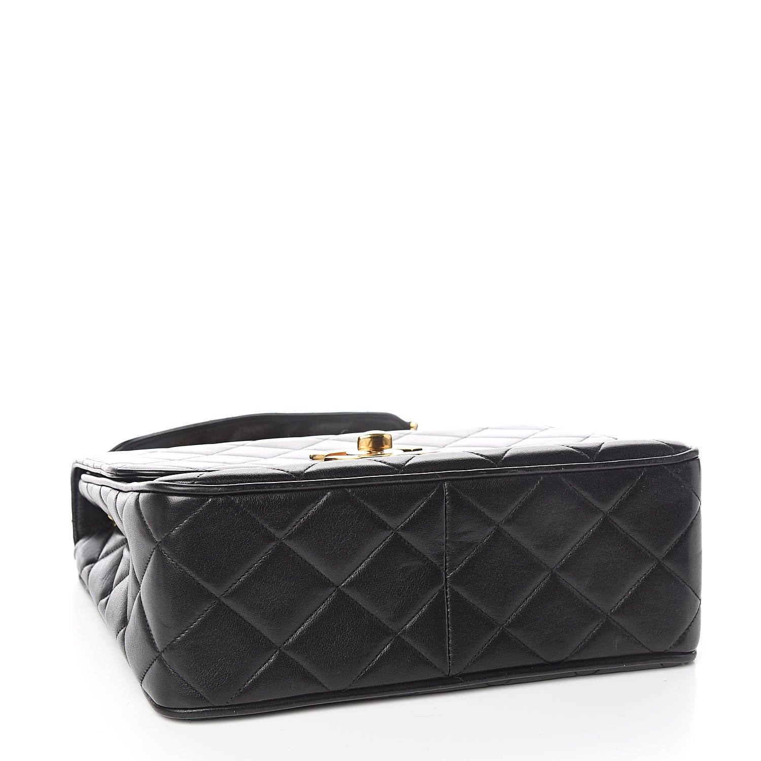 Chanel Lambskin Quilted Medium Single Flap Black 4 of 15