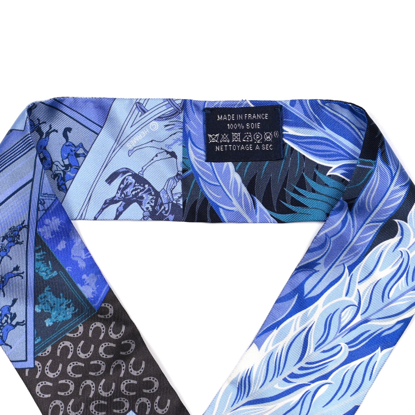 Silk Cheval Phoenix Twilly Marine Ciel Cobalt