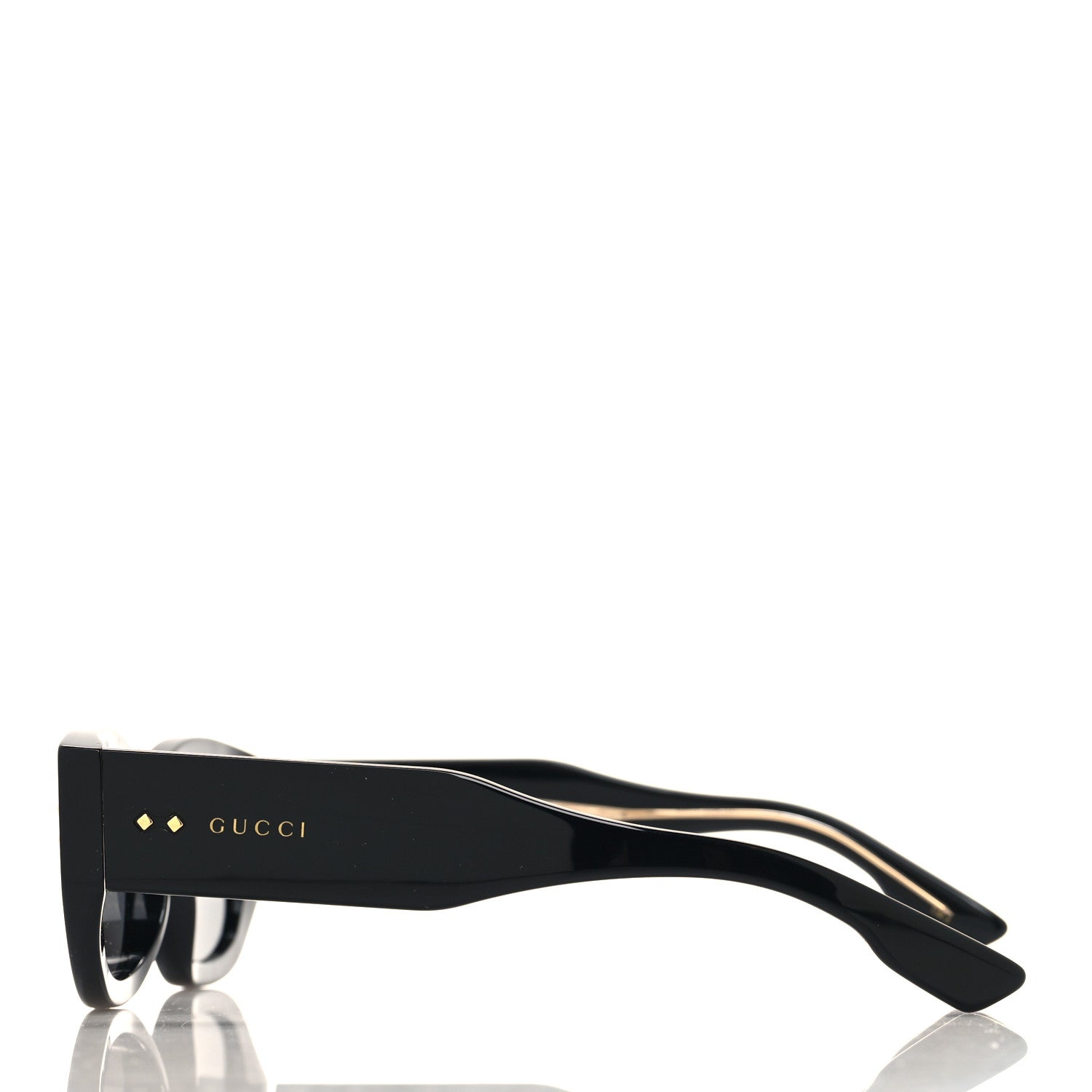 Gucci Acetate Rectangle Frame Sunglasses GG1215S Black 3 of 7