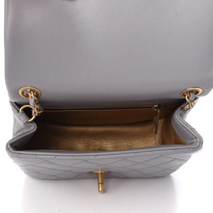 Chanel Lambskin Quilted Mini Pearl Crush Flap Light Grey 5 of 10