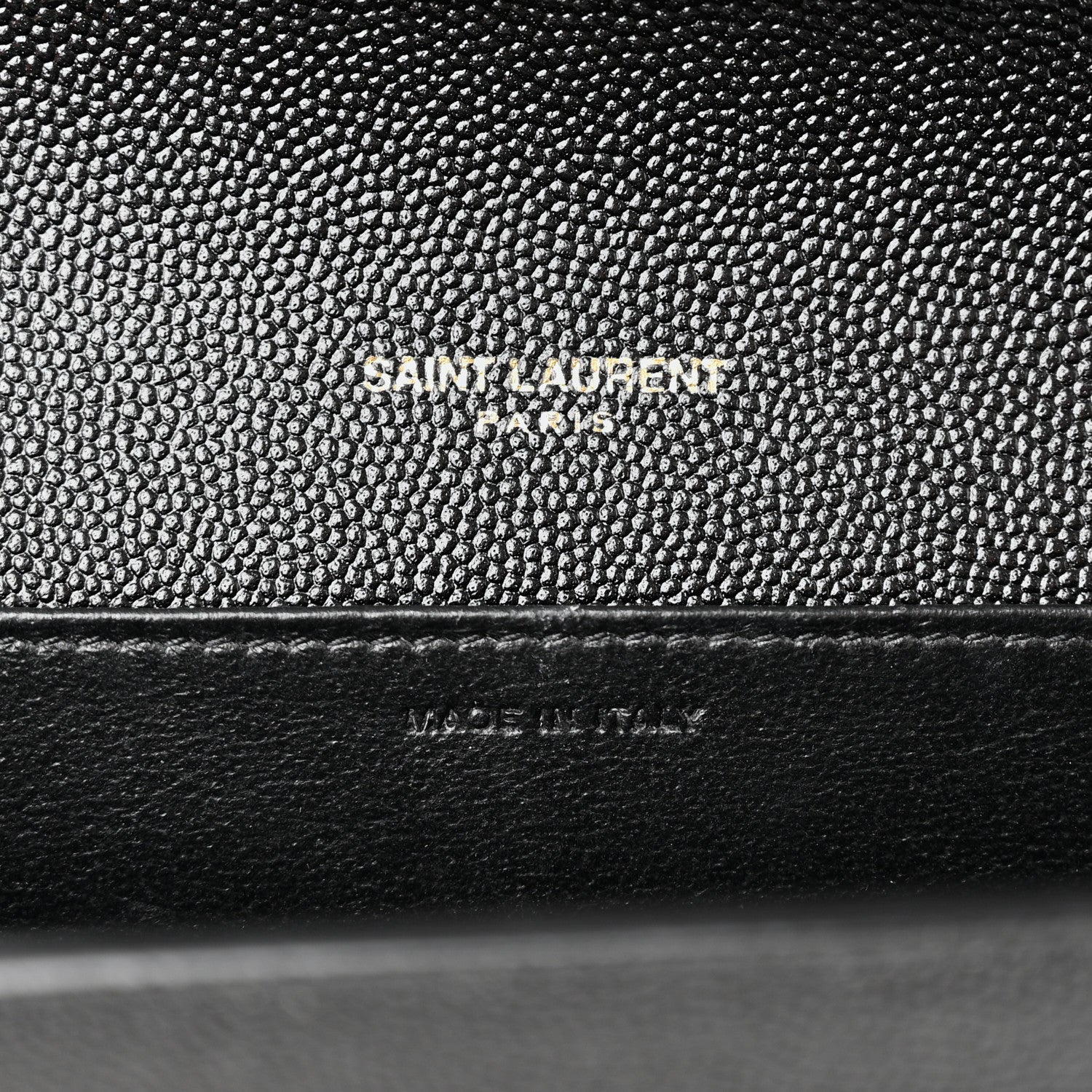 Saint Laurent Grain de Poudre Uptown Chain Wallet Black 8 of 11
