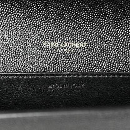 Saint Laurent Grain de Poudre Uptown Chain Wallet Black 8 of 11