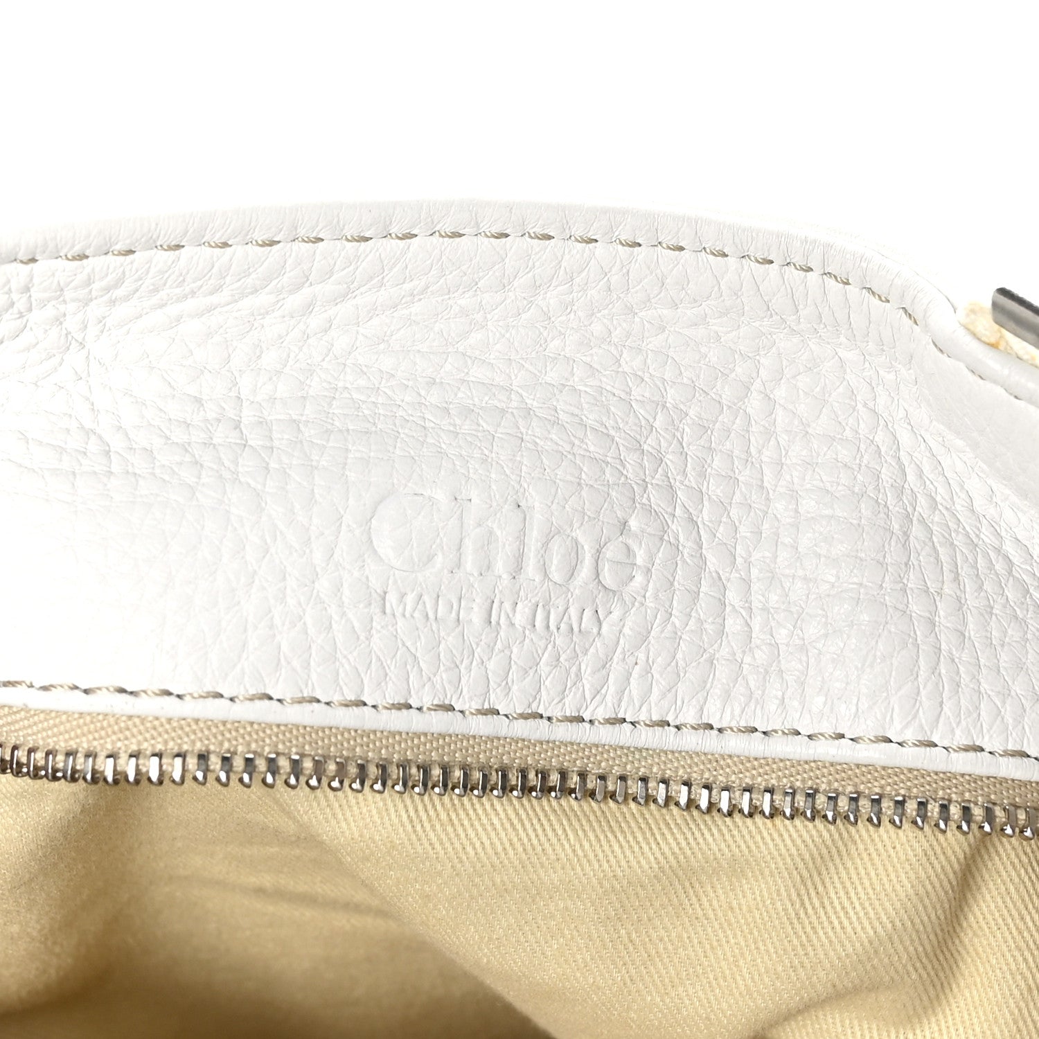 Chloe Calfskin Medium Paddington Satchel White 6 of 12