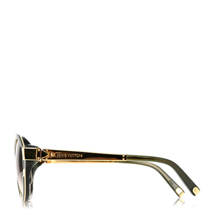 Louis Vuitton Petit Soupcon Cat Eye Sunglasses Z0801E Green 3 of 7