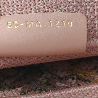 Christian Dior Canvas Embroidered Vertical Fleurs Bibliques Book Tote Pink Multicolor 11 of 13