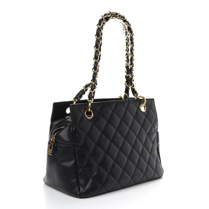Chanel Caviar Quilted Petit Timeless Tote PTT Black 3 of 9