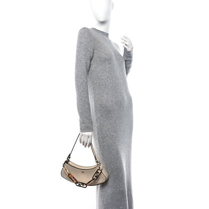 Fendi Vitello Queen Palmellato Fendi O'Lock Swing Camelia 2 of 10