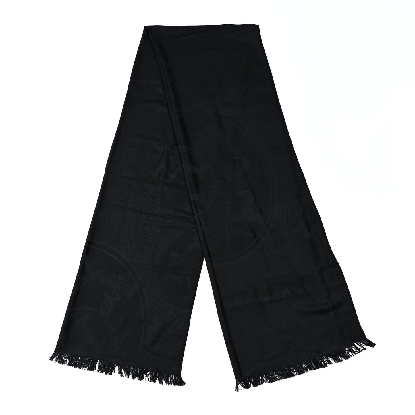 Cashmere Silk New Libris Stole Black