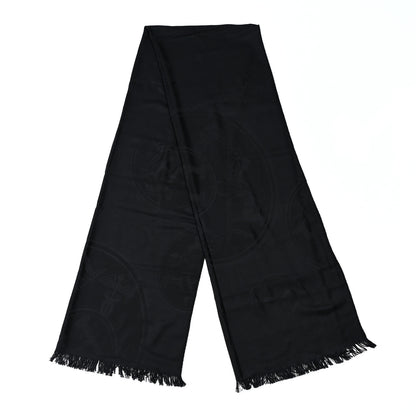 Hermes Cashmere Silk New Libris Stole Black 2 of 4