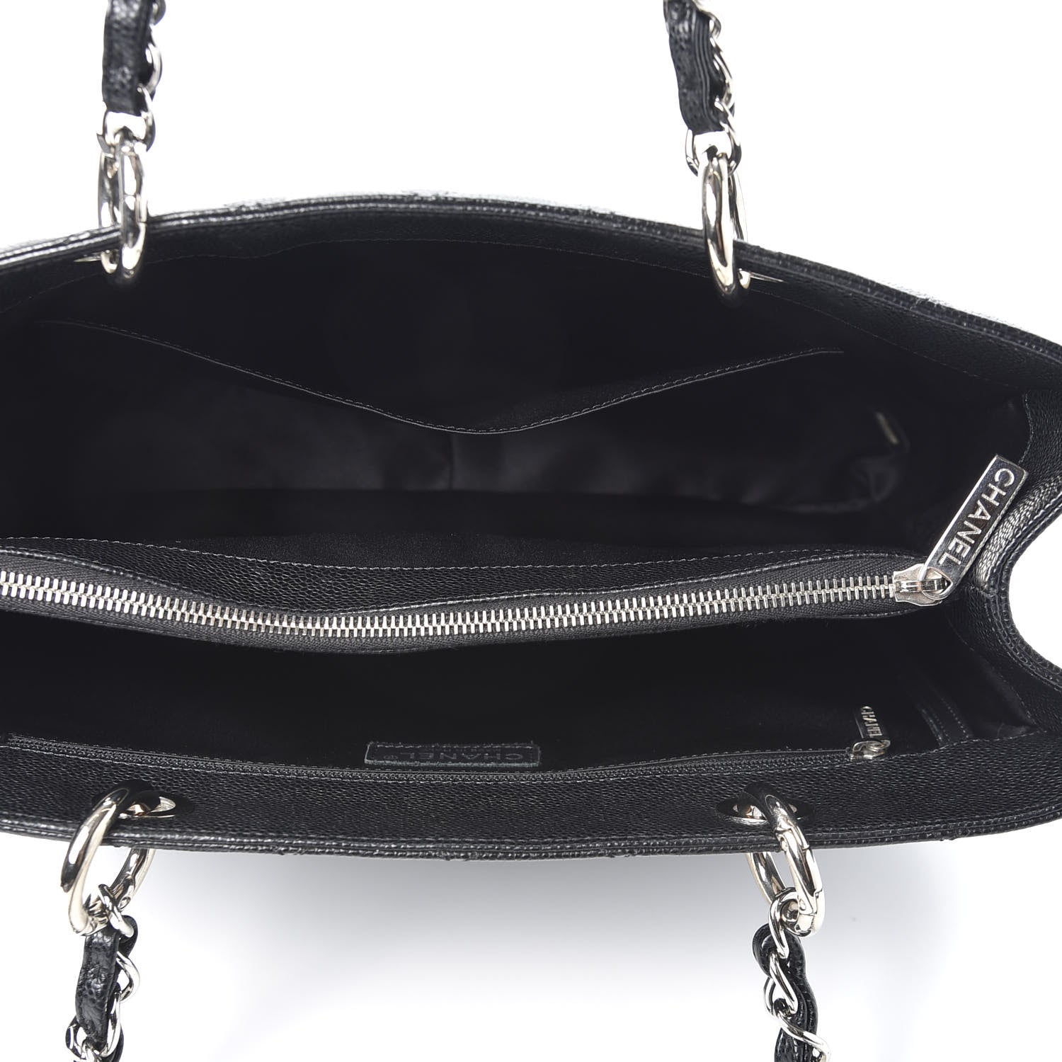 Chanel Caviar Quilted Grand Shopping Tote GST Black 4 of 9
