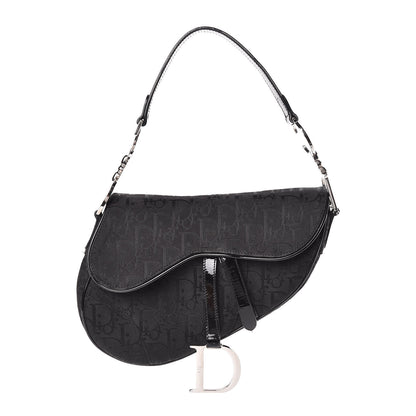 Christian Dior Monogram Saddle Bag Black 1 of 18