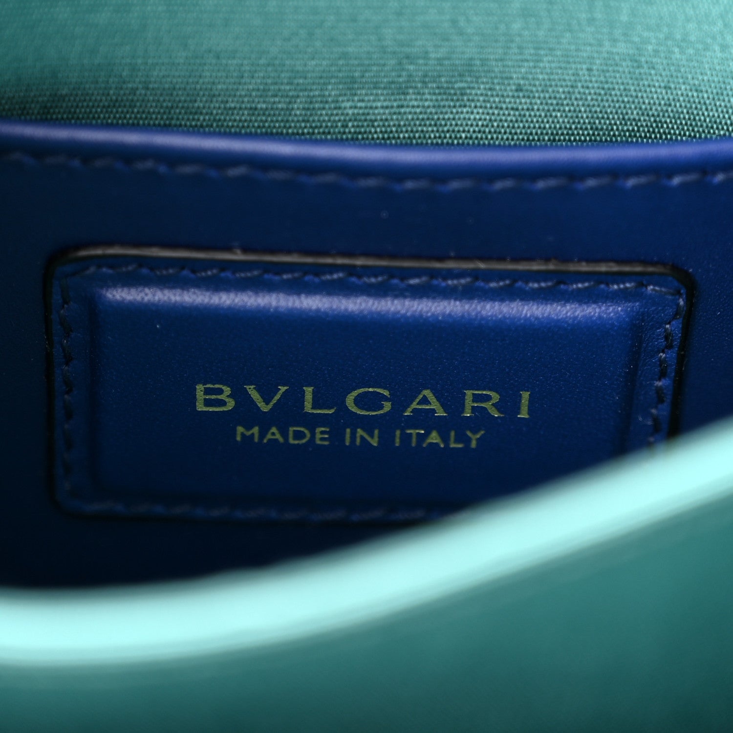 Bulgari Calfskin Serpenti Forever Top Handle Blue 6 of 9