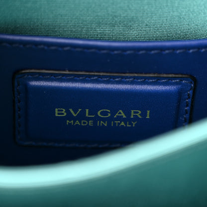 Bulgari Calfskin Serpenti Forever Top Handle Blue 6 of 9