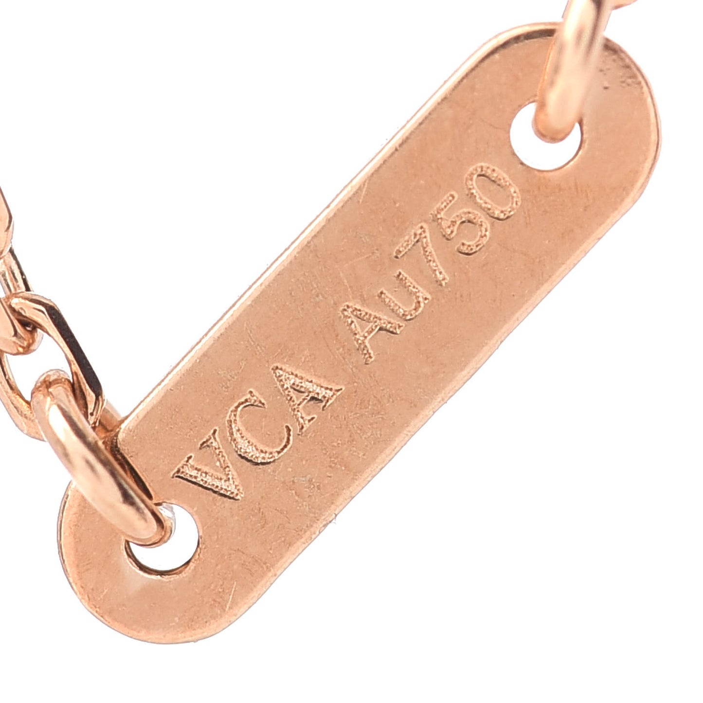 18K Yellow Gold Mother of Pearl Sweet Alhambra Bracelet