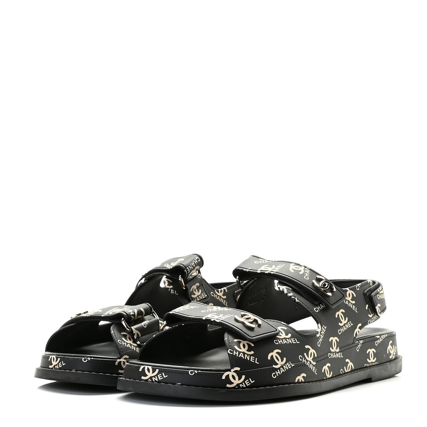 Rubber CC Dad Sandals 39 Black