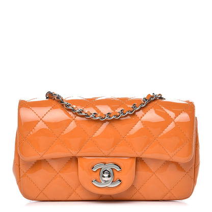 Chanel Patent Quilted Extra Mini Flap Light Orange 1 of 10