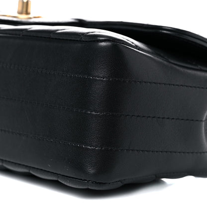 Chanel Lambskin Chevron Quilted Mini Rectangular Flap Black 10 of 16