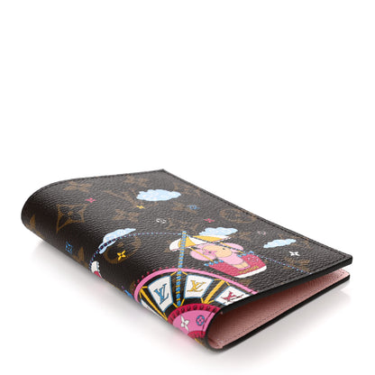 Louis Vuitton Monogram 2020 Christmas Animation Big Wheel Passport Cover Rose Ballerine 4 of 7