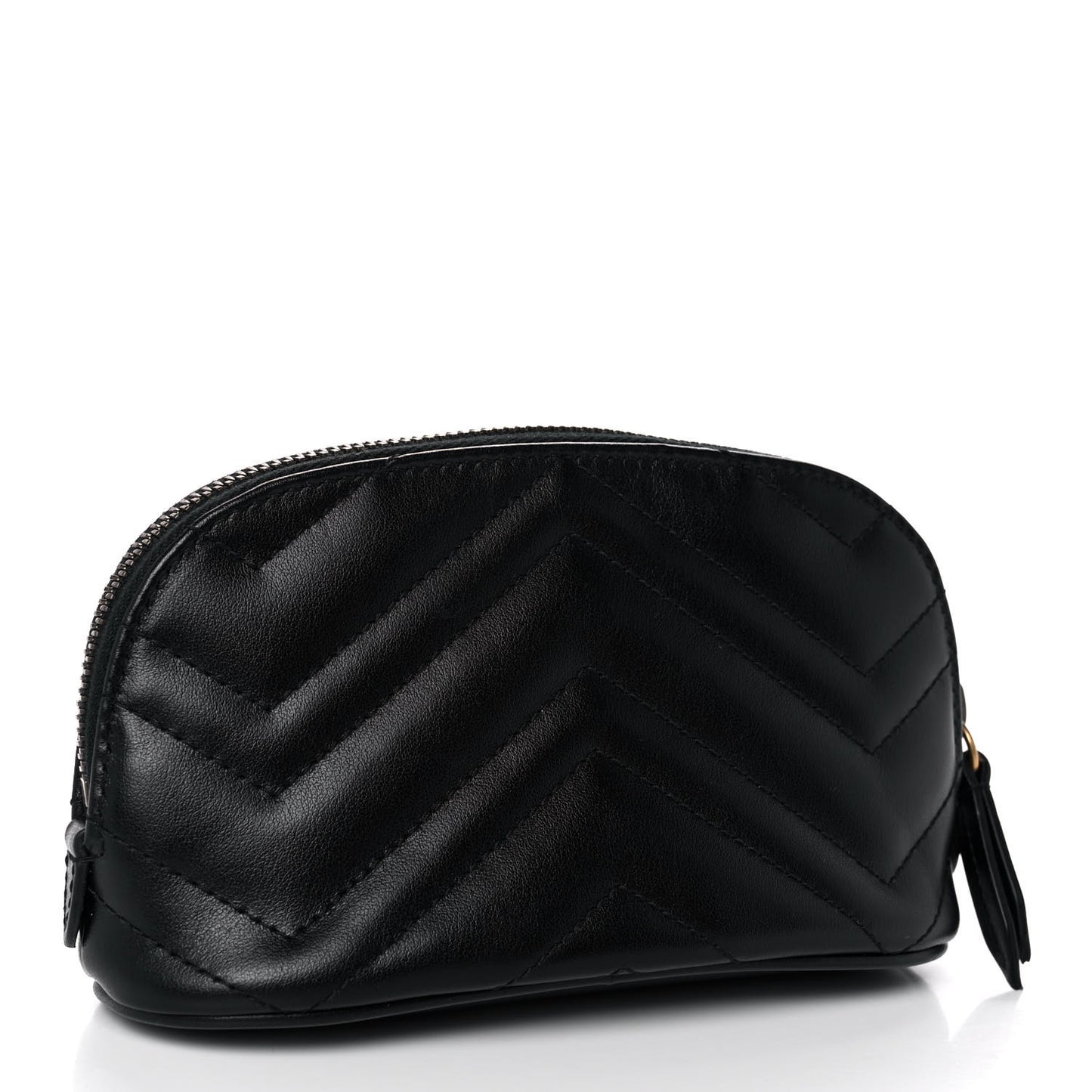 Calfskin Matelasse GG Marmont Pouch Cosmetic Case Black