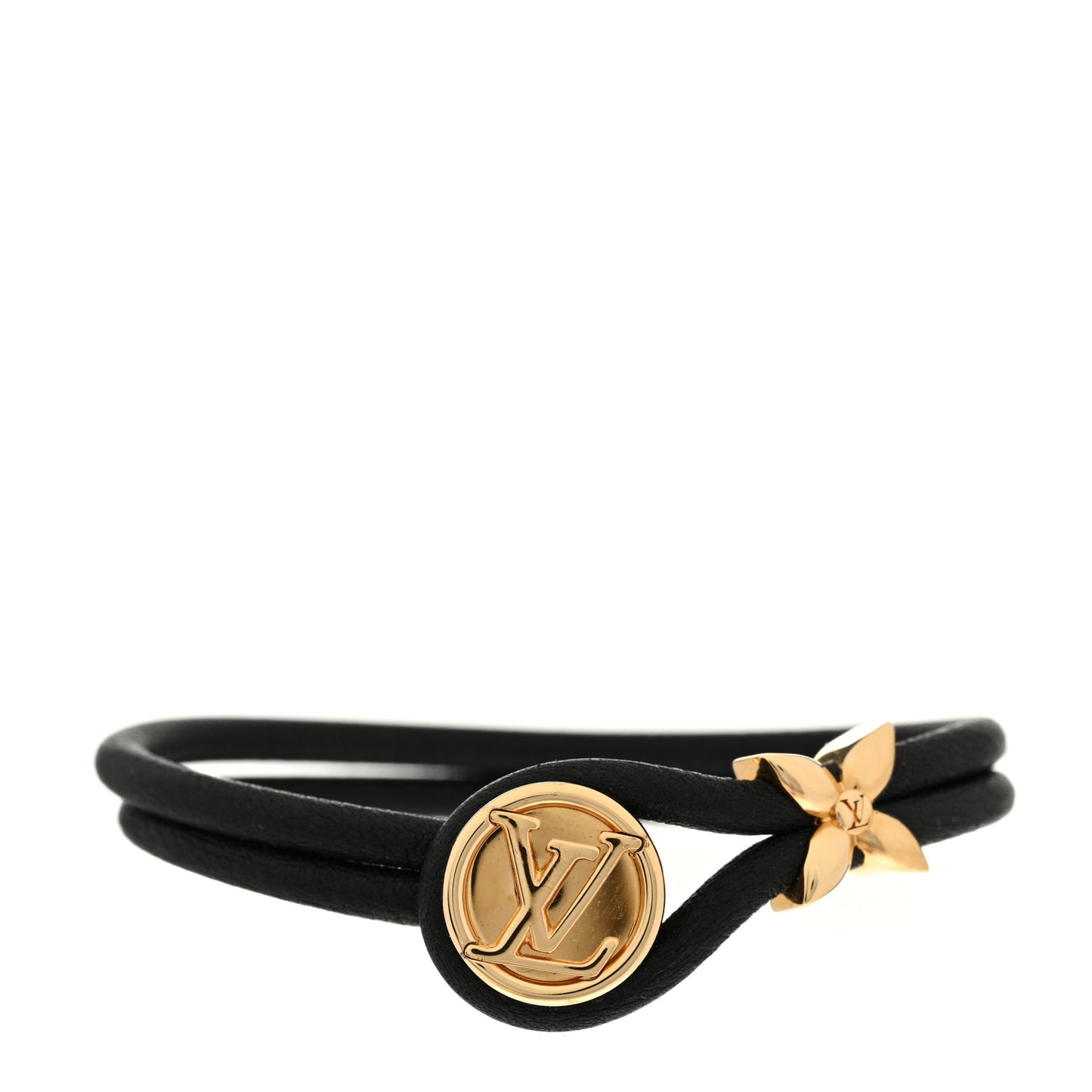 Calfskin Keep A Secret Bracelet Black