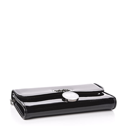 Christian Louboutin Patent Riviera Clutch Black 4 of 9