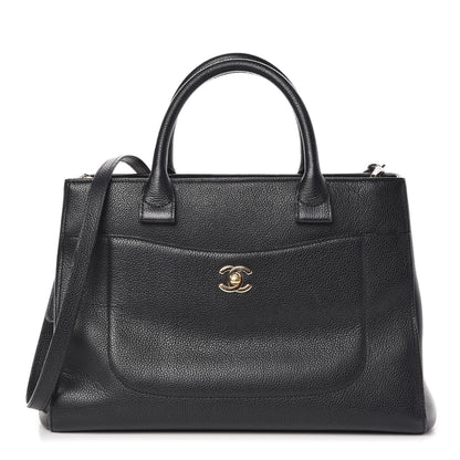 Chanel Grained Calfskin Small Neo Executive Shopper Tote Black 1 of 12