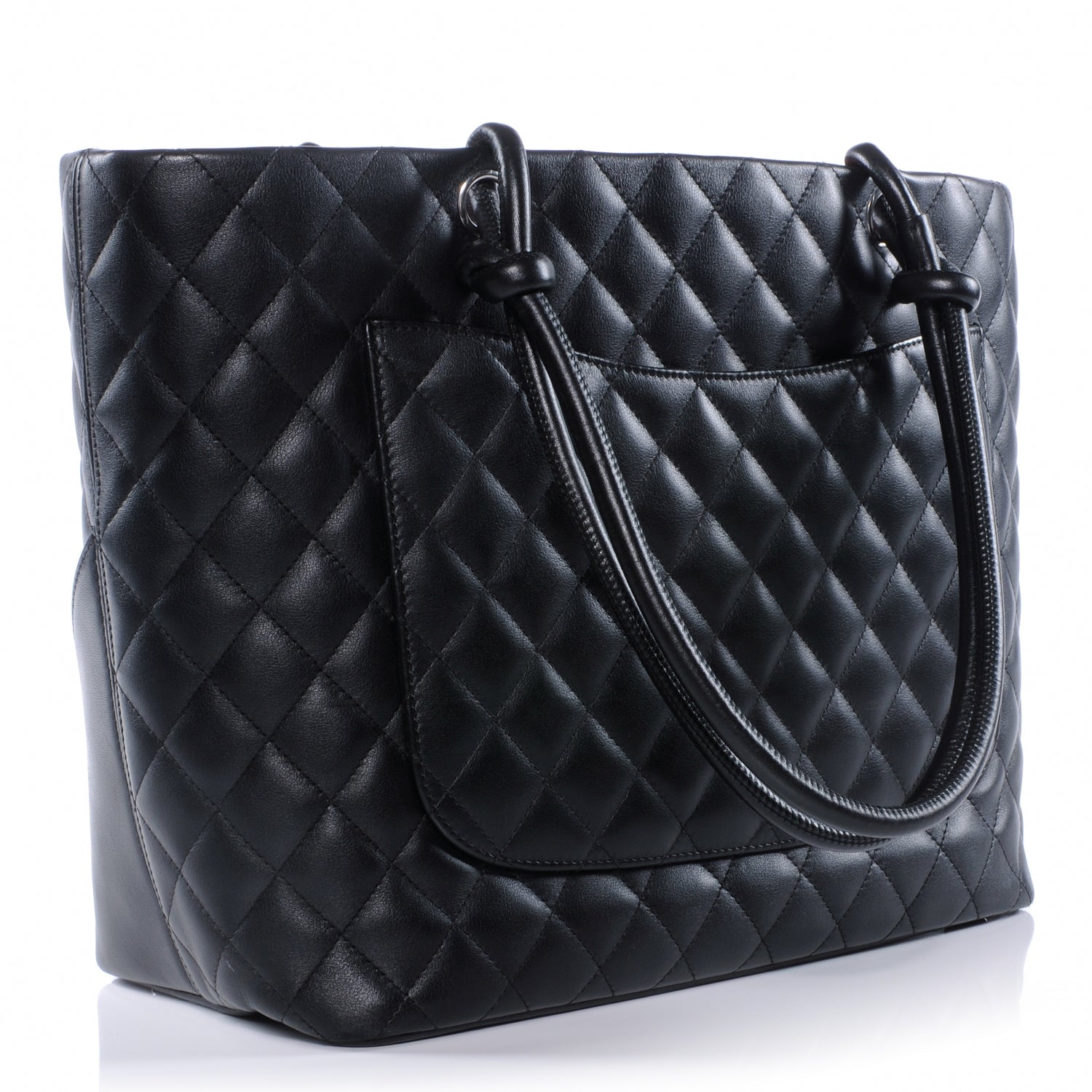 Chanel Calfskin Quilted Large Cambon Tote Black 3 of 9