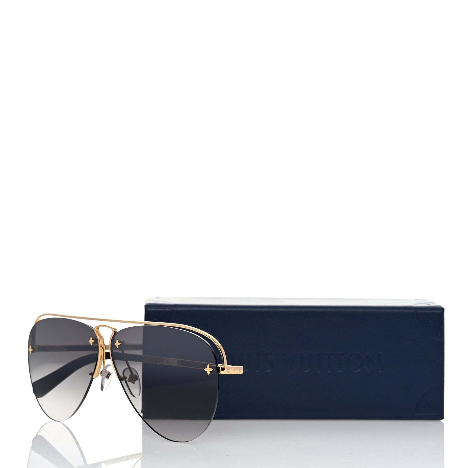 Louis Vuitton Grease Mask Sunglasses Z1045W Gold 8 of 8