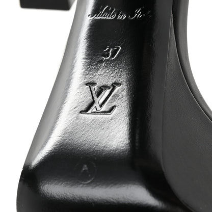 Louis Vuitton Monogram Afterglow Platform Sandals 37 Black 7 of 9