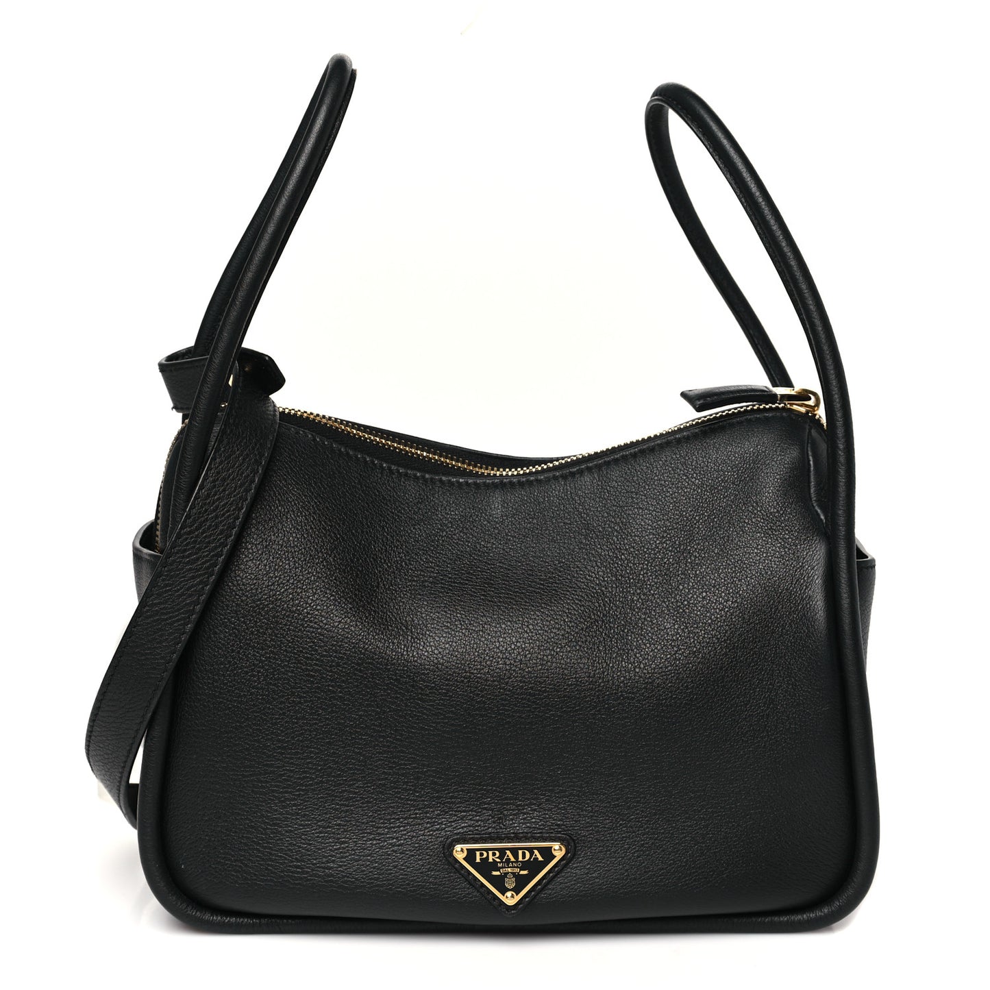 Soft Calfskin Darling Shoulder Bag Black