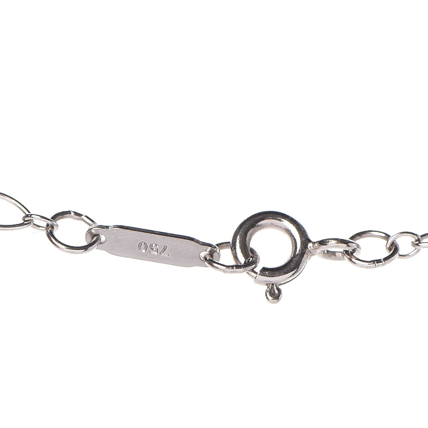 Tiffany 18K White Gold Oval Link Chain Necklace 30 4 of 5