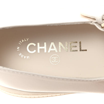 Chanel Lambskin Mary Jane Flats 41 White 8 of 10