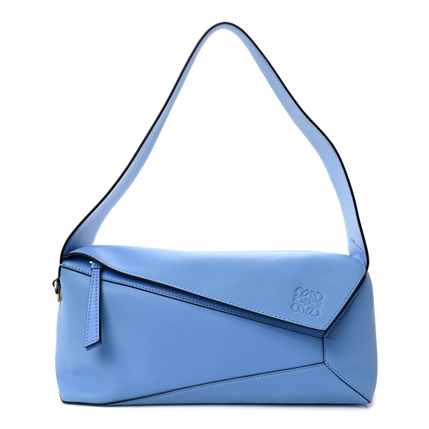 Calfskin Puzzle Hobo Celestine Blue