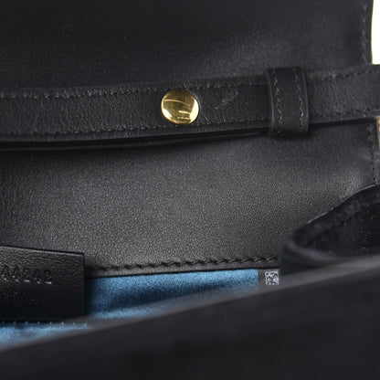 Gucci Velvet Crystal Square G Shoulder Bag Black 9 of 11