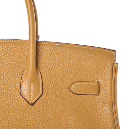 Hermes Taurillon Clemence Birkin 35 Curry 34 of 43