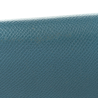 Hermes Epsom Kelly Longue Wallet Blue Jean 13 of 13