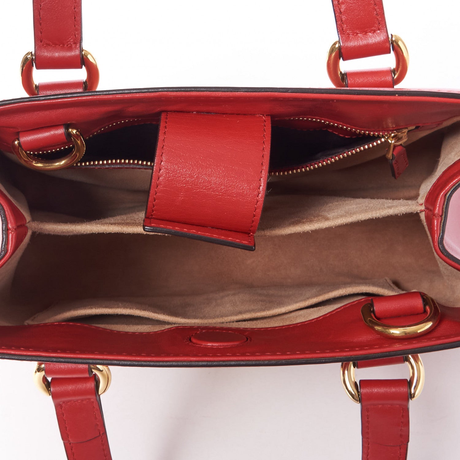 Gucci Calfskin Medium Sylvie Top Handle Tote Red 7 of 8