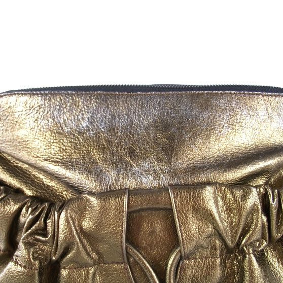 Leather Shoulder Bag Bronze