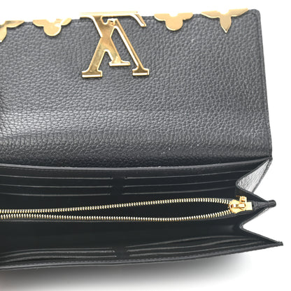 Louis Vuitton Taurillon Embellished Capucines Long Wallet Black 5 of 6