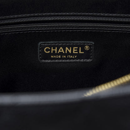 Chanel Caviar Quilted XL Grand Shopping Tote GST Black 7 of 10