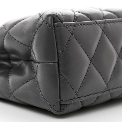 Chanel Shiny Aged Calfskin Quilted Nano Kelly Shopper Grey 9 of 10